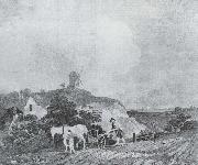 Thomas Gainsborough The Suffolk Plough painting